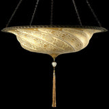 Gold Classic Scudo Saraceno Glass Suspension by Fortuny
