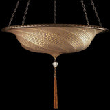 Gold Mosaic Scudo Saraceno Glass Suspension by Fortuny
