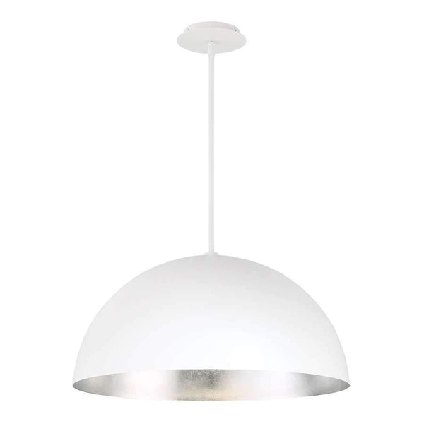 Silver Leaf/White Yolo Pendant by Modern Forms