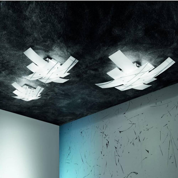 Frida P Wall-Ceiling Light by GEA Luce by Gea Luce, Glass Shade: White, Black, Sizes: Small, Medium, Large,  | Casa Di Luce Lighting
