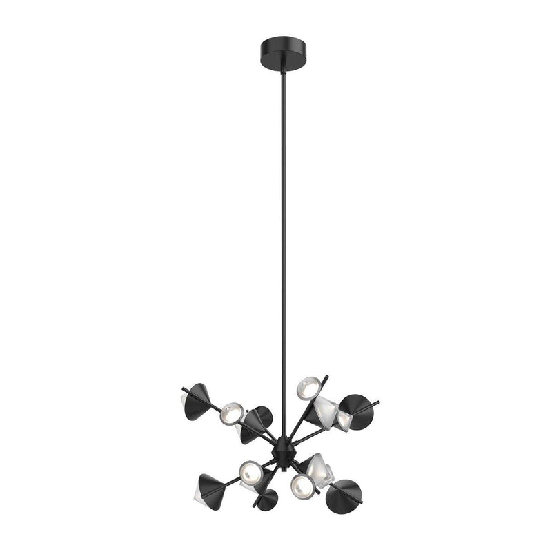 Geode LED Chandelier by Kuzco, Color: Black, Size: Small,  | Casa Di Luce Lighting