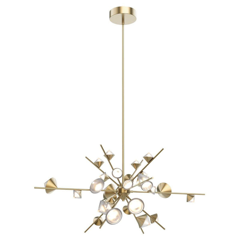 Geode LED Chandelier by Kuzco, Color: Brushed Bronze-Kuzco, Size: Large,  | Casa Di Luce Lighting