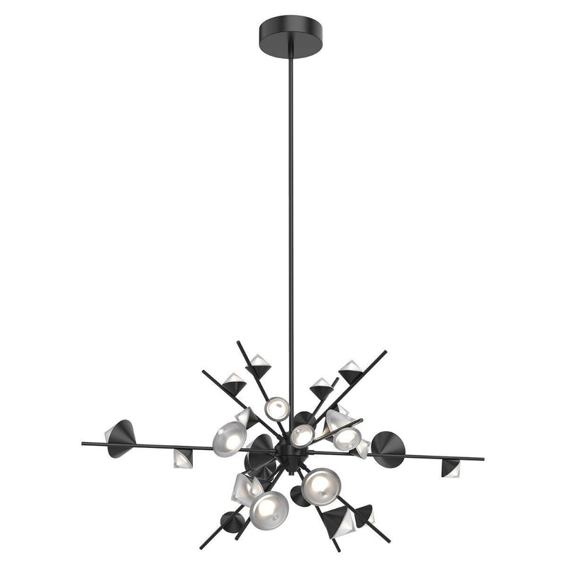 Geode LED Chandelier by Kuzco, Color: Brushed Bronze-Kuzco, Black, Size: Small, Large,  | Casa Di Luce Lighting