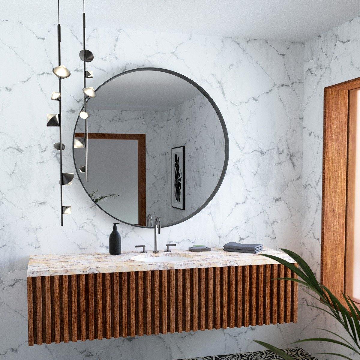 Geode Vertical Pendant Light by Kuzco