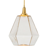 Hedra Pendant Light by Hammerton, Color: Chilled Amber-Hammerton Studio, Finish: Gilded Brass,  | Casa Di Luce Lighting