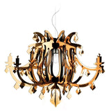 Ginetta Chandelier by Slamp, Color: Gold, ,  | Casa Di Luce Lighting