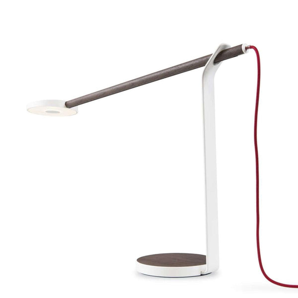 Gravy LED Desk Lamp by Koncept, Finish: Silver, White Matte, Wood Color: Maple-Cerno, White Oak, Walnut-LZF,  | Casa Di Luce Lighting