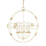 Jade Chandelier by Mitzi, Finish: Gold Leaf, Gold Leaf/Cream-Mitzi, Gold Leaf/Navy-Mitzi, Size: Small, Large,  | Casa Di Luce Lighting