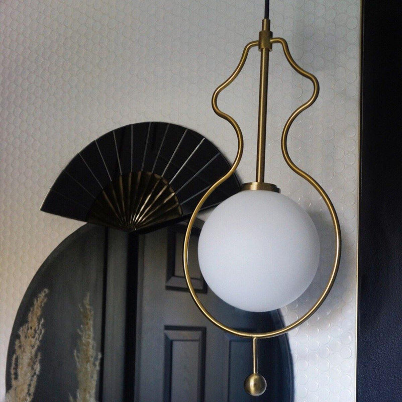 Abigail Pendant by Mitzi, Finish: Brass Aged, Nickel Polished, ,  | Casa Di Luce Lighting
