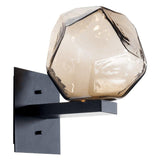Gem Wall Sconce by Hammerton, Color: Amber, Finish: Bronze Oil Rubbed, Size: Small | Casa Di Luce Lighting