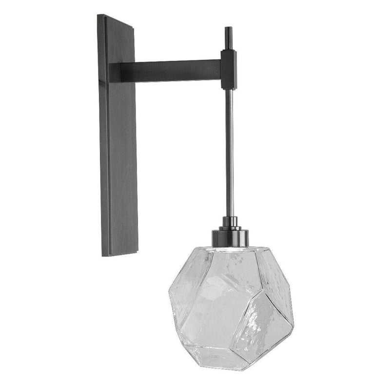 Gem Tempo Sconce by Hammerton, Color: Clear, Finish: Gunmetal,  | Casa Di Luce Lighting
