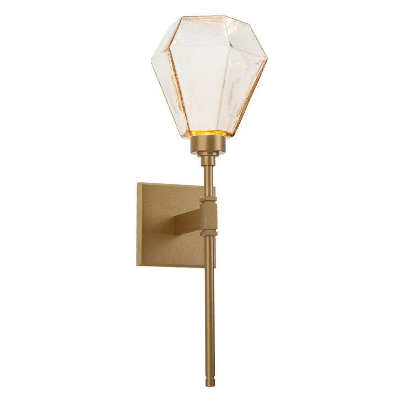 Hedra Bel Vedere Wall Sconce by Hammerton, Color: Chilled Amber-Hammerton Studio, Finish: Gilded Brass,  | Casa Di Luce Lighting