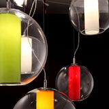 Ilu Pendant Light by Viso, Color: Clear, Copper, Silver, Gold, Finish: Green, White, Orange, Red, Size: Small, Medium, Large | Casa Di Luce Lighting