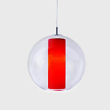 Ilu Pendant Light by Viso, Color: Clear, Finish: Red, Size: Large | Casa Di Luce Lighting