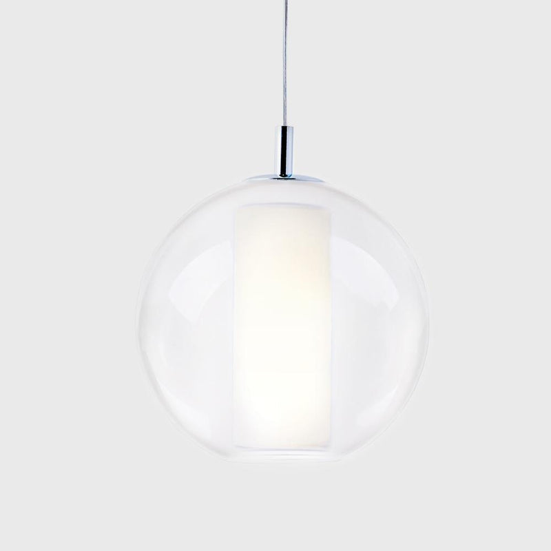 Ilu Pendant Light by Viso, Color: Silver, Finish: White, Size: Large | Casa Di Luce Lighting