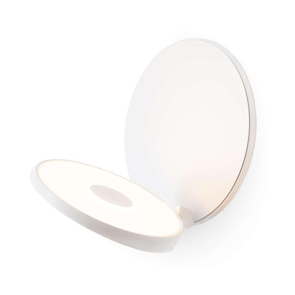 Gravy LED Wall Sconce by Koncept, Color: Matte White, Finish: Chrome, Installation Type: Plugin | Casa Di Luce Lighting