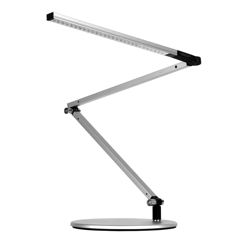 Silver Z-Bar Mini Gen 3 Desk Lamp by Koncept