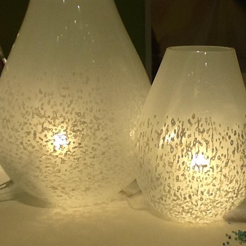 Ambiente Seta Nebbia di Mare Table Lamp by Murano Arte, Size: Medium, Large, ,  | Casa Di Luce Lighting