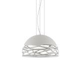 Kelly Dome Pendant by Lodes, Finish: White Matte, Size: Small,  | Casa Di Luce Lighting