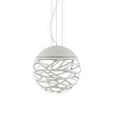 Kelly Sphere Pendant by Lodes, Finish: White Matte, Size: Medium,  | Casa Di Luce Lighting