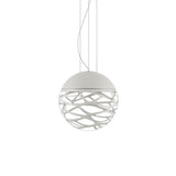Kelly Sphere Pendant by Lodes, Finish: White Matte, Size: Small,  | Casa Di Luce Lighting