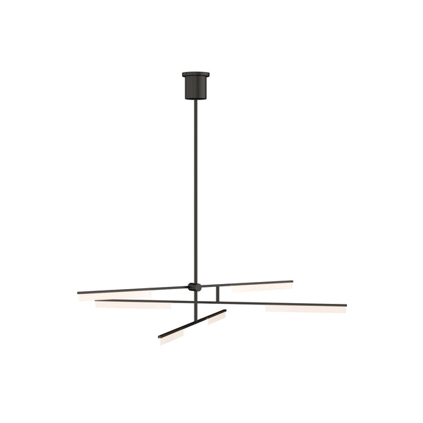 Klee 6 Light Chandelier by Tech Lighting, Finish: Black, Natural Brass, Polished Nickel, ,  | Casa Di Luce Lighting