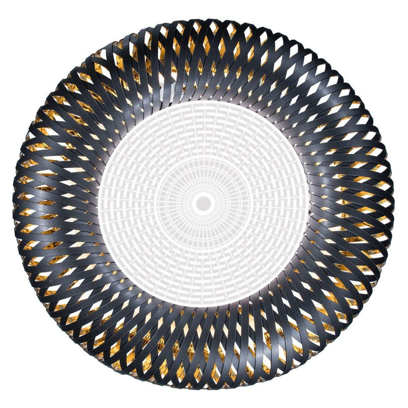 Kalatos Ceiling Light by Slamp, Color: Prisma-Slamp, Black/Gold, ,  | Casa Di Luce Lighting