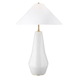 Contour Table Lamp by Kelly by Kelly Wearstler, Finish: Arctic White, Coal, Size: Short, Tall,  | Casa Di Luce Lighting