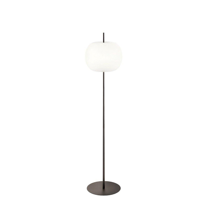 Kushi XL Floor Lamp by Kundalini, Finish: Black, ,  | Casa Di Luce Lighting