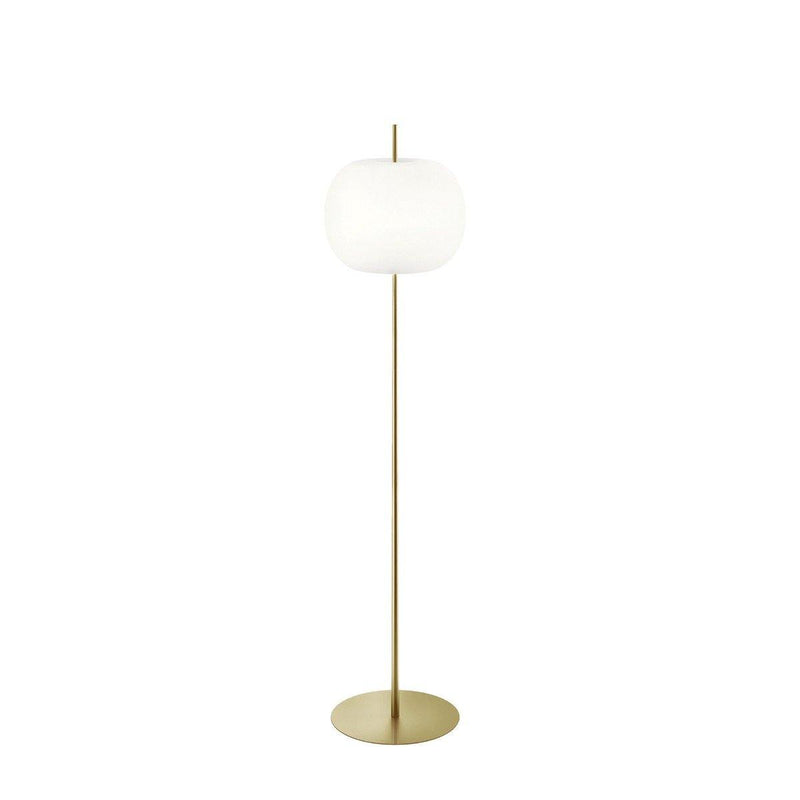 Kushi XL Floor Lamp by Kundalini, Finish: Brass, ,  | Casa Di Luce Lighting