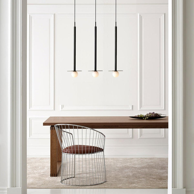 Nodes Pendant by Kelly by Kelly Wearstler, Finish: Midnight Black, Burnished Brass, Size: Short, Tall,  | Casa Di Luce Lighting
