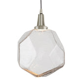 Gem Pendant Light by Hammerton, Color: Clear, Finish: Metallic Beige Silver,  | Casa Di Luce Lighting