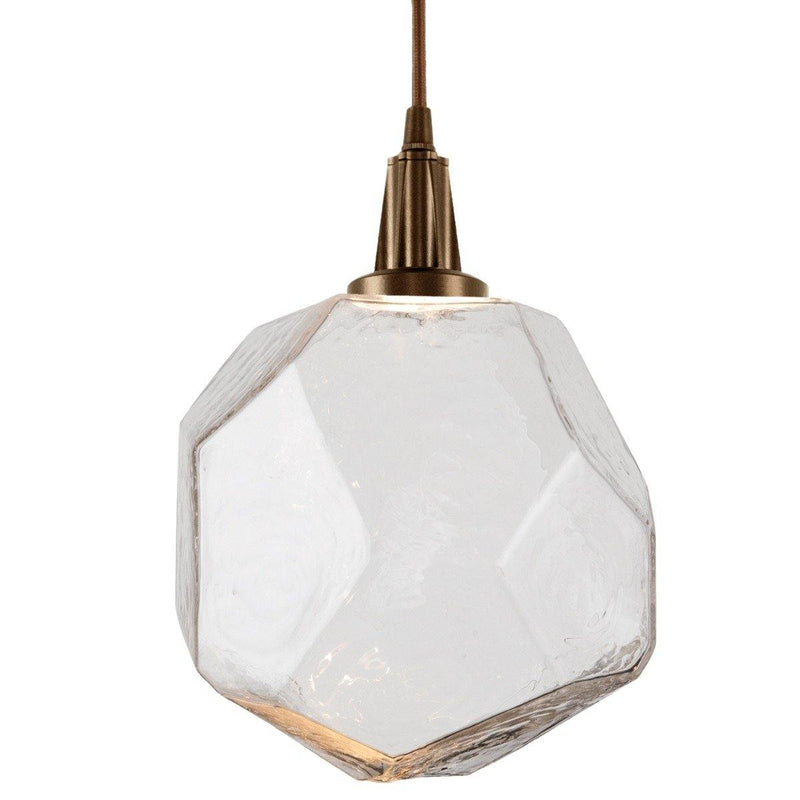 Gem Pendant Light by Hammerton, Color: Clear, Finish: Flat Bronze,  | Casa Di Luce Lighting