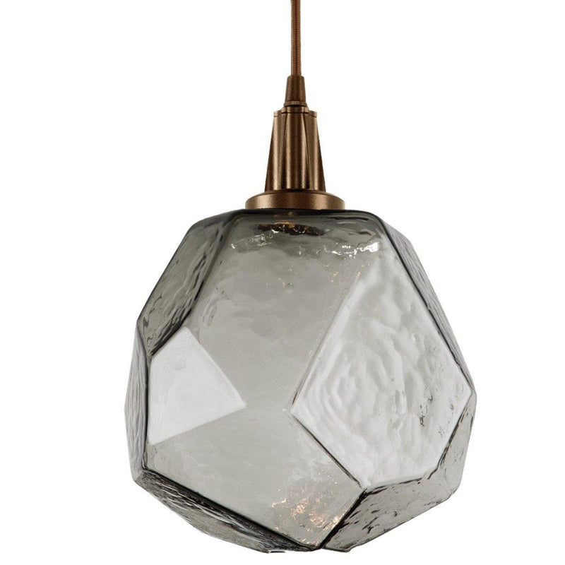 Gem Pendant Light by Hammerton, Color: Smoke, Finish: Flat Bronze,  | Casa Di Luce Lighting