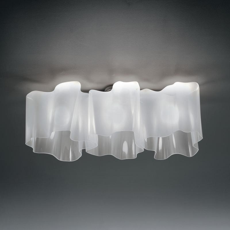 Logico Triple Linear Ceiling Light by Artemide, Color: Grey, White, Tobacco-Artemide, Size: Mini, Large, Micro,  | Casa Di Luce Lighting
