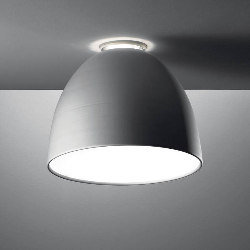 Nur Ceiling Light by Artemide, Finish: Aluminum, Anthracite Grey, Glossy White, Glossy Black, Glossy Orange, Glossy Grey, Glossy Green, Light Option: LED, Incandescent,  | Casa Di Luce Lighting