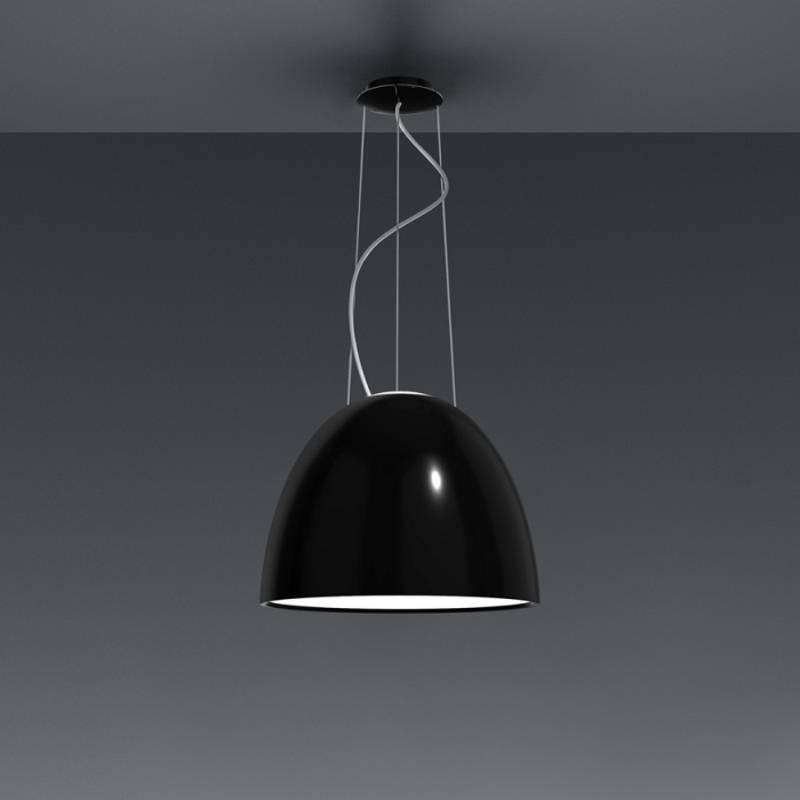 Nur Pendant Light by Artemide, Finish: Glossy Black, Light Option: Incandescent,  | Casa Di Luce Lighting