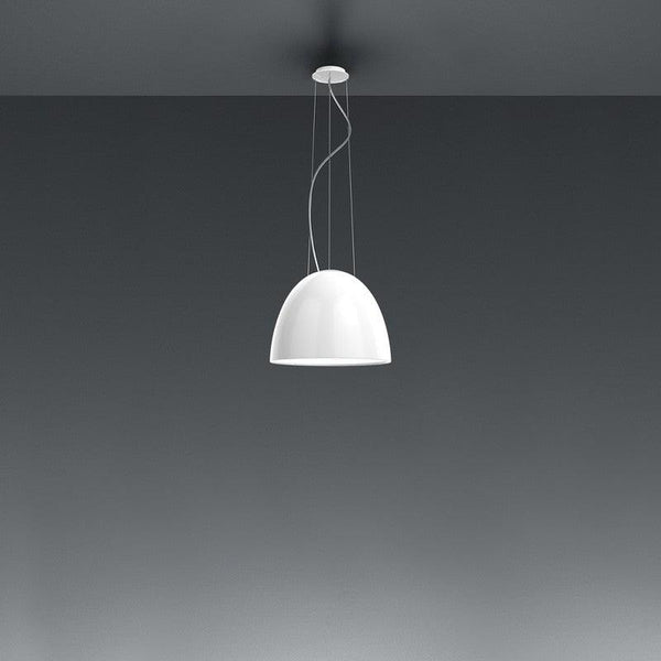 Nur Mini Pendant by Artemide, Finish: Glossy White, Light Option: Incandescent,  | Casa Di Luce Lighting