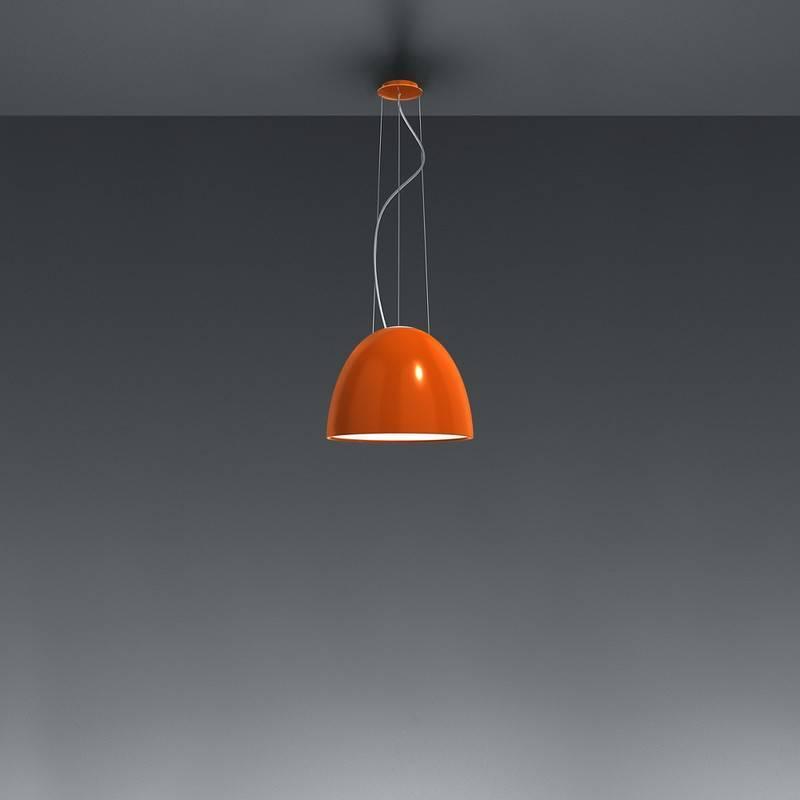 Nur Mini Pendant by Artemide, Finish: Glossy Orange, Light Option: LED,  | Casa Di Luce Lighting