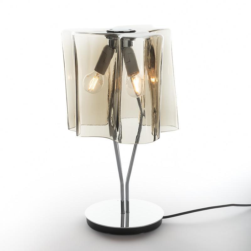 Logico Table Lamp by Artemide, Color: Grey, Finish: Chrome,  | Casa Di Luce Lighting