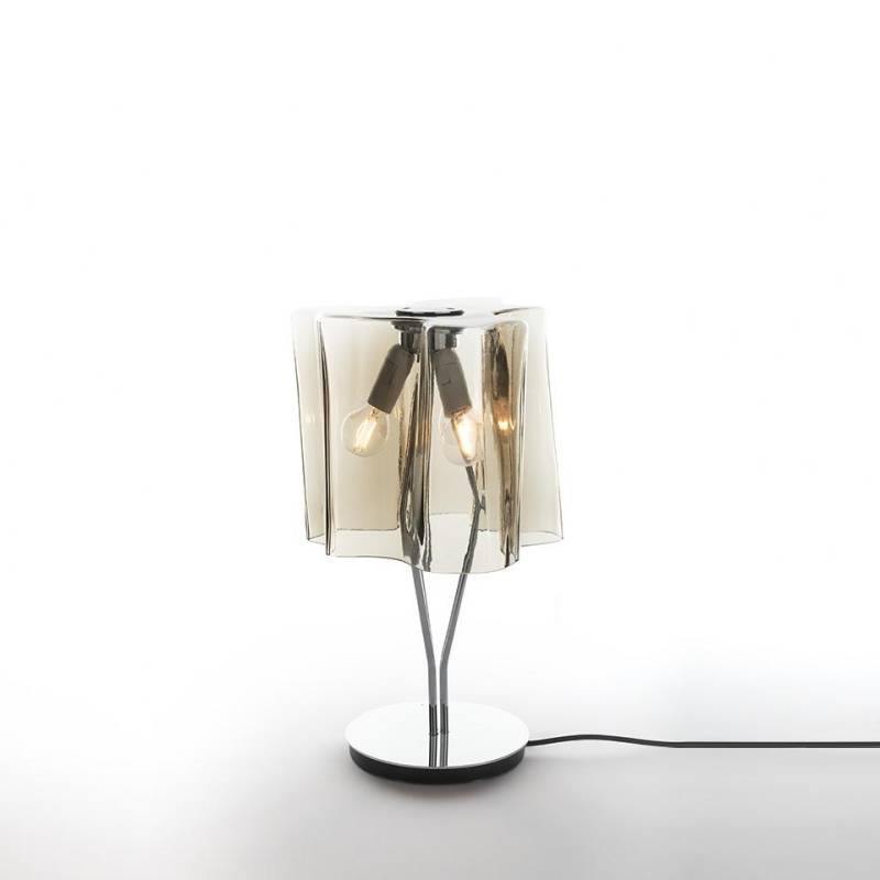 Logico Mini Table Lamp by Artemide, Color: Grey, White, Tobacco-Artemide, Finish: Grey, Chrome,  | Casa Di Luce Lighting
