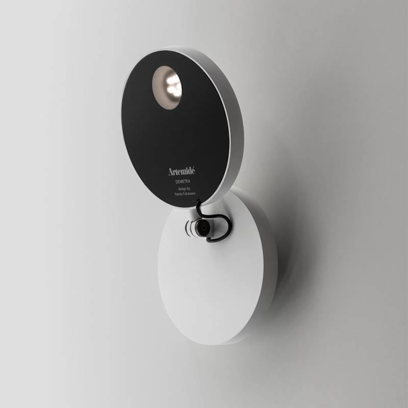 Demetra Spot Wall Light without Switch by Artemide, Finish: White, Color Temperature: 2700K,  | Casa Di Luce Lighting