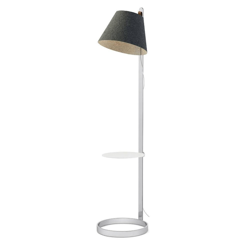 Lana Floor Lamp by Pablo, Color: Charcoal/Grey, Finish: White, Pedestal: Without Pedestal | Casa Di Luce Lighting