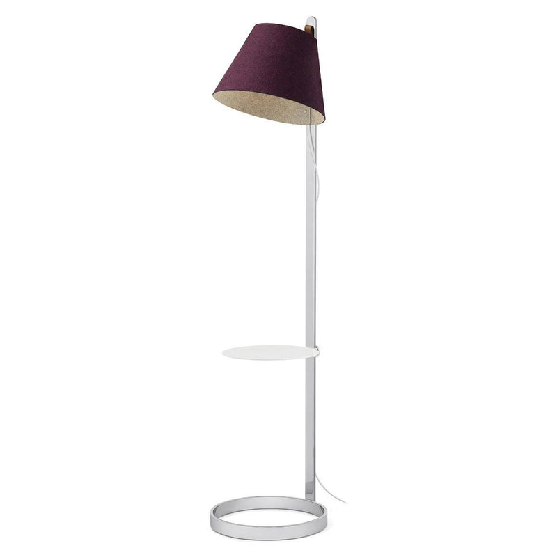 Lana Floor Lamp by Pablo, Color: Stone/Grey, Charcoal/Grey, Arctic Blue/Grey, Moss/Grey, Plum/Grey, Finish: White, Chrome, Pedestal: Without Pedestal, With Pedestal | Casa Di Luce Lighting