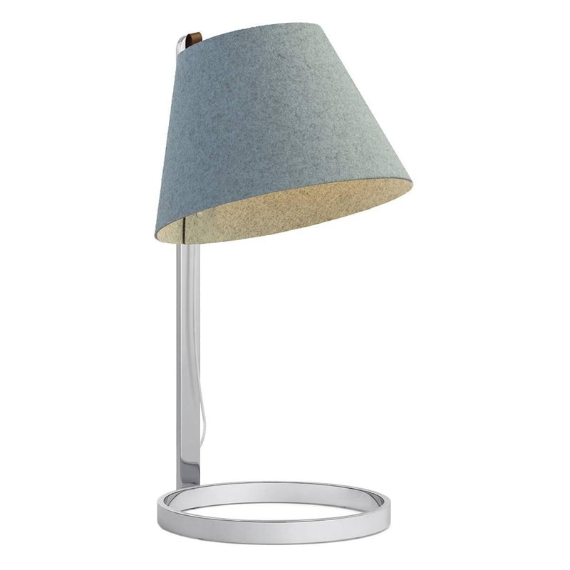 Lana Table Lamp by Pablo, Color: Arctic Blue/Grey, Finish: Chrome, Size: Large | Casa Di Luce Lighting