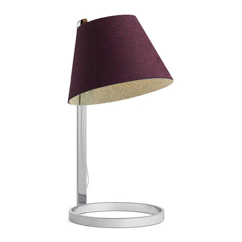 Lana Table Lamp by Pablo, Color: Plum/Grey, Finish: Chrome, Size: Mini | Casa Di Luce Lighting