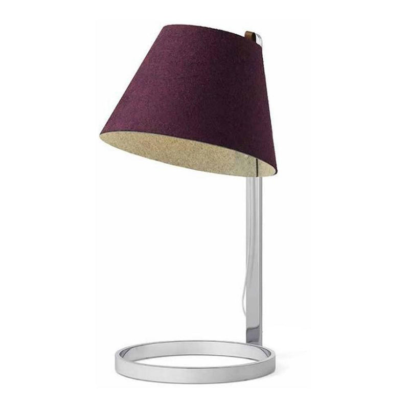 Lana Table Lamp by Pablo, Color: Plum/Grey, Finish: Chrome, Size: Small | Casa Di Luce Lighting