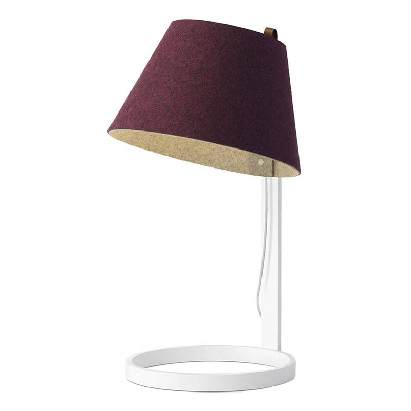 Lana Table Lamp by Pablo, Color: Plum/Grey, Finish: White, Size: Small | Casa Di Luce Lighting