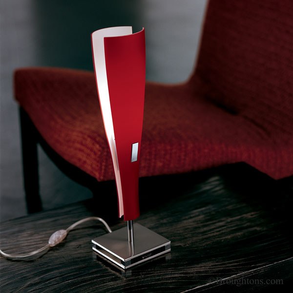 Oslo Red Table Lamp by Sillux | OVERSTOCK