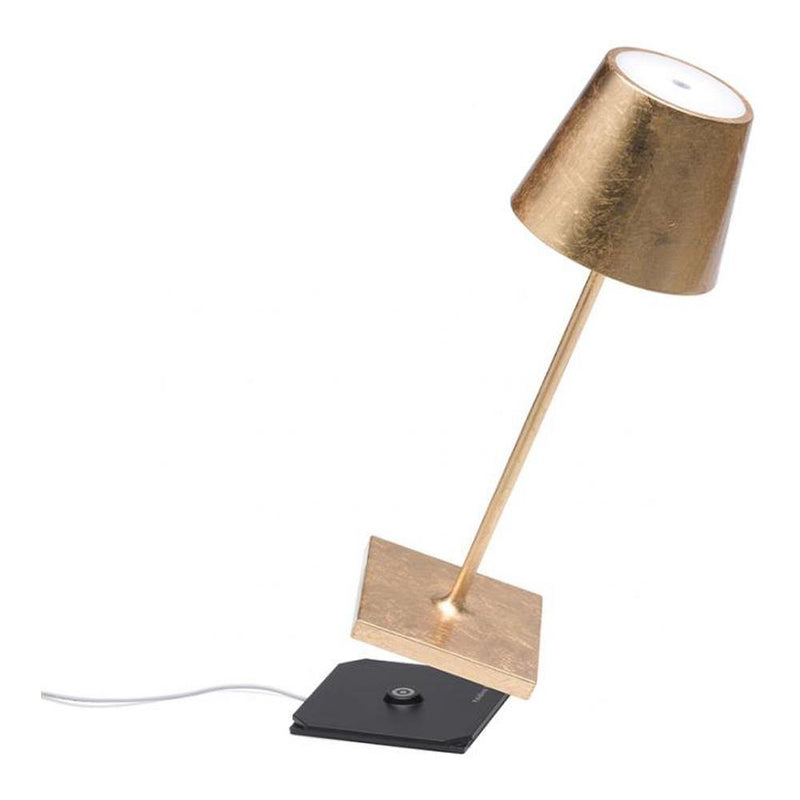 Gold Leaf Poldina Mini Table Lamp by Ai Lati